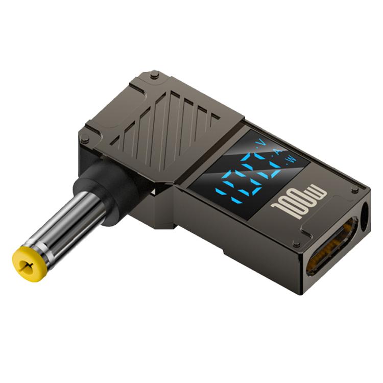 100W Computer Charging Digital Display Adapter, Specification:Type-C to DC5.5x1.7mm - Universal Power Adapter by buy2fix | Online Shopping UK | buy2fix