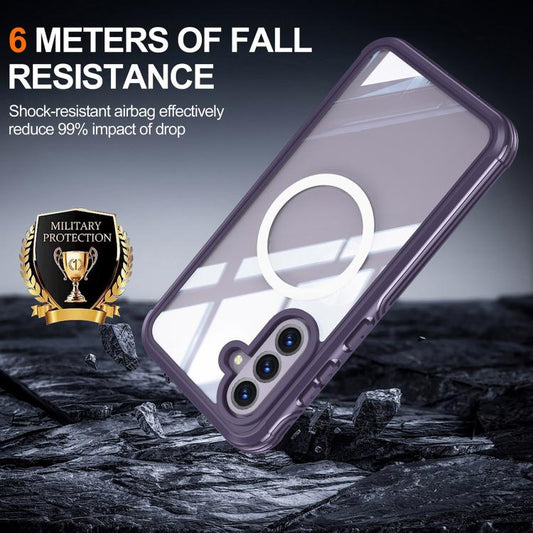 For Samsung Galaxy A36 / A56 RedPepper Tempered Glass MagSafe Phone Case(Purple) - Galaxy Phone Cases by RedPepper | Online Shopping UK | buy2fix