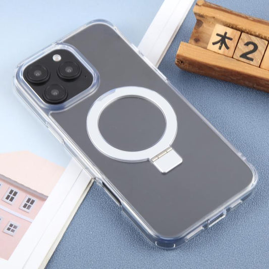 For iPhone 16 Pro Max DFANS DESIGN Frosted Magsafe Magnetic Holder Phone Case(Transparent) - iPhone 16 Pro Max Cases by DFANS DESIGN | Online Shopping UK | buy2fix