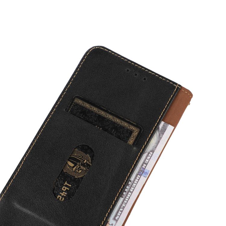 For Samsung Galaxy S25 Edge 5G KHAZNEH Nappa Top Layer Cowhide Leather Phone Case(Black) - Galaxy S25 Edge 5G Cases by buy2fix | Online Shopping UK | buy2fix