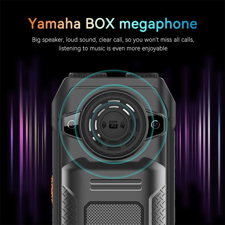 UNIWA M6000 Big Speaker Keypad Phone, 2.4 inch, Dual Flashlights, 21 Keys, SOS, FM, 4 SIM, GSM, Plug:UK Plug(Black) - Others by UNIWA | Online Shopping UK | buy2fix