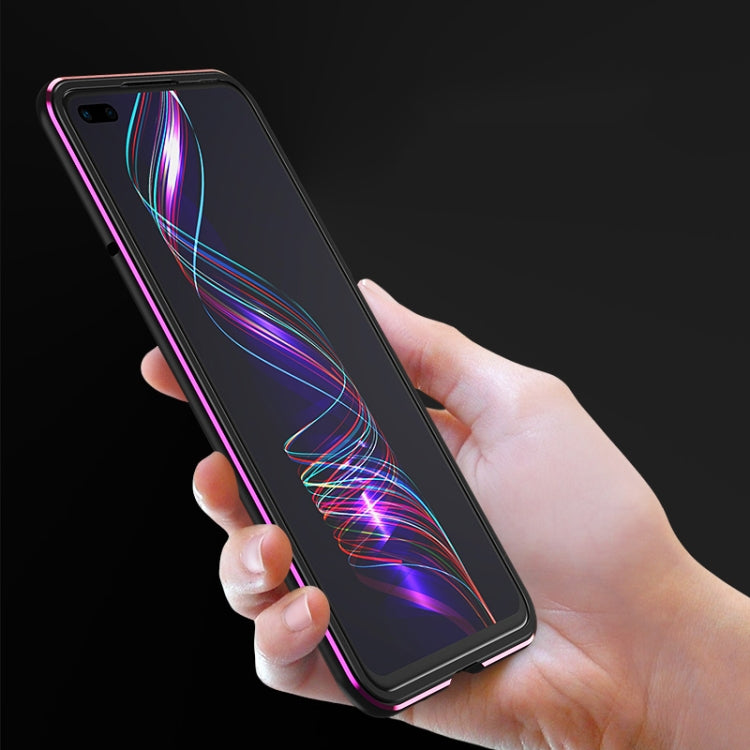 For Huawei Honor V30 Aluminum Alloy Shockproof Protective Bumper Frame(Red Silver) - Honor Cases by buy2fix | Online Shopping UK | buy2fix