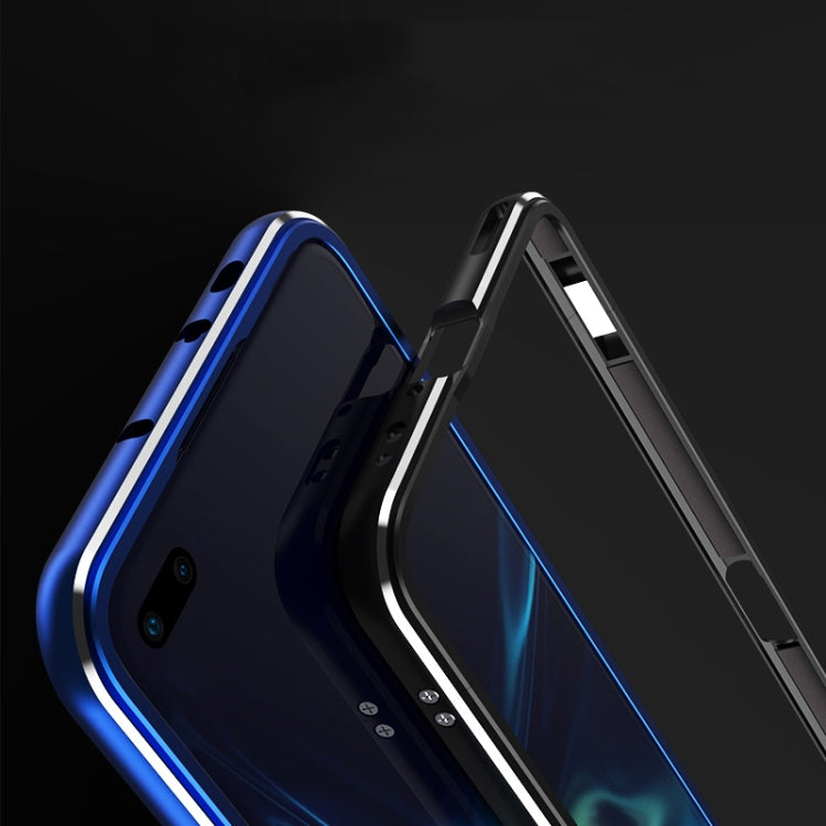For Huawei Honor V30 Aluminum Alloy Shockproof Protective Bumper Frame(Red Silver) - Honor Cases by buy2fix | Online Shopping UK | buy2fix