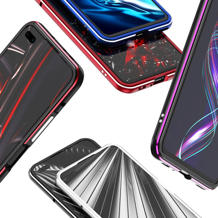 For Huawei Honor V30 Aluminum Alloy Shockproof Protective Bumper Frame(Dark Blue) - Honor Cases by buy2fix | Online Shopping UK | buy2fix
