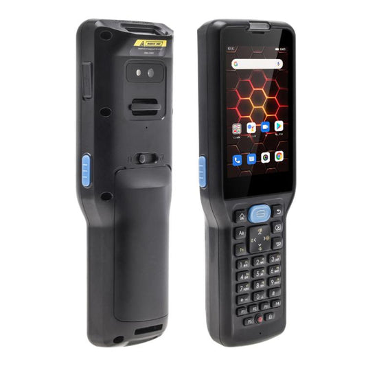 UNIWA V350 Handheld Rugged 2D Barcode Scanner, 4GB+64GB, 3.5 inch Android 12 Mediatek MT6761 Quad Core, T9 Keyboard, NFC, Network: 4G, Plug:EU Plug(Black) - UNIWA by UNIWA | Online Shopping UK | buy2fix