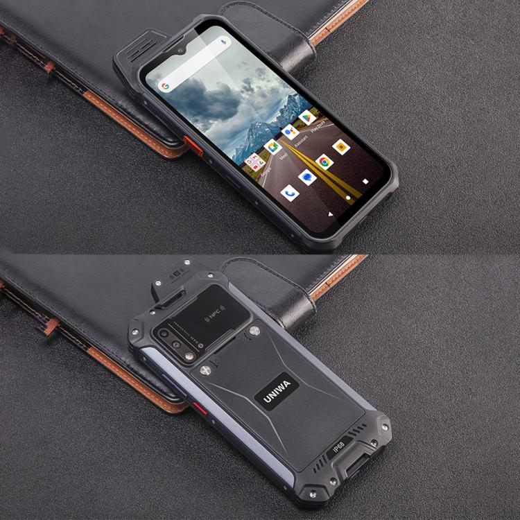 UNIWA W999 Rugged Phone, 8GB+128GB, 6.3 inch Android 13 Mediatek MT6789 Helio G99 Octa Core, NFC, Network: 4G, Plug:EU Plug(Black Orange) - UNIWA by UNIWA | Online Shopping UK | buy2fix