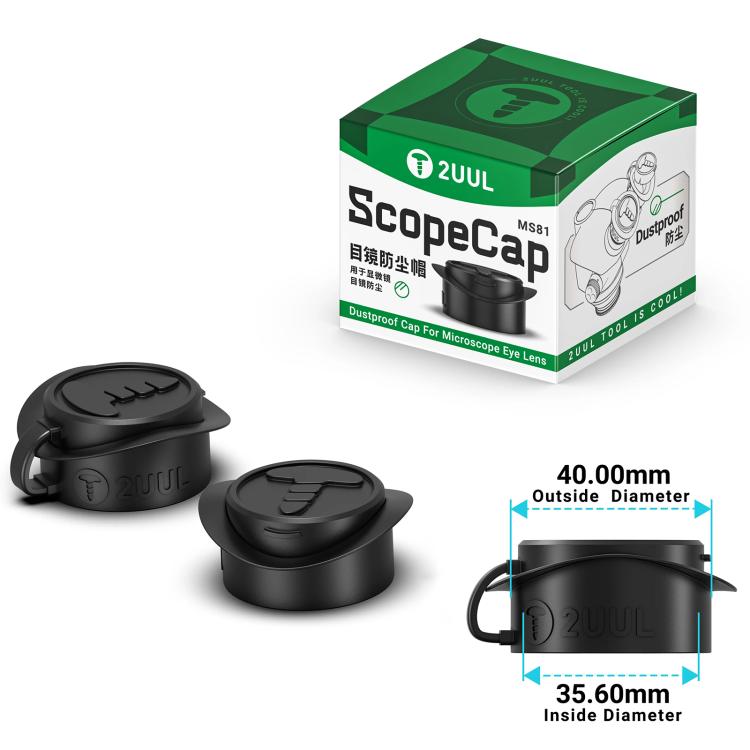 2uul MS81 ScopeCap Dustproof Cap - Microscope Magnifier Series by 2UUL | Online Shopping UK | buy2fix