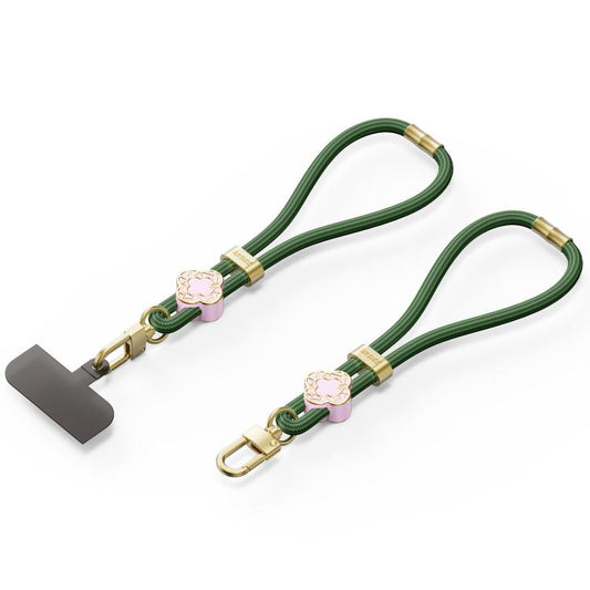 DUX DUCIS Garden Series Begonia Pattern Adjustable Short Phone Lanyard(Army Green) - Lanyards & Wrist Straps by DUX DUCIS | Online Shopping UK | buy2fix