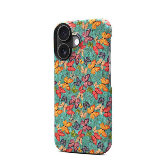 For iPhone 16 Plus Denior A16 Flower Language Series MagSafe PC Phone Case(Butterflies) - iPhone 16 Plus Cases by Denior | Online Shopping UK | buy2fix