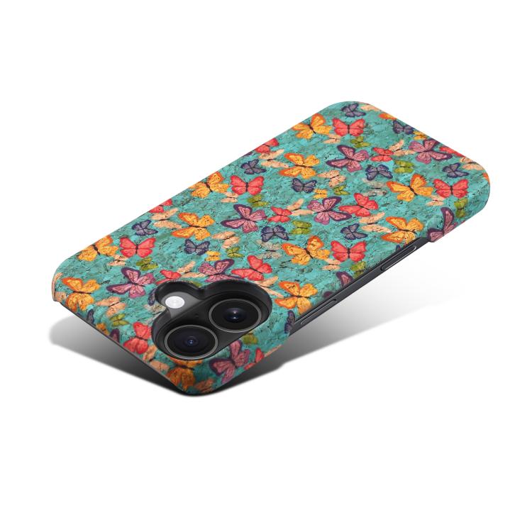 For iPhone 16 Plus Denior A16 Flower Language Series MagSafe PC Phone Case(Butterflies) - iPhone 16 Plus Cases by Denior | Online Shopping UK | buy2fix