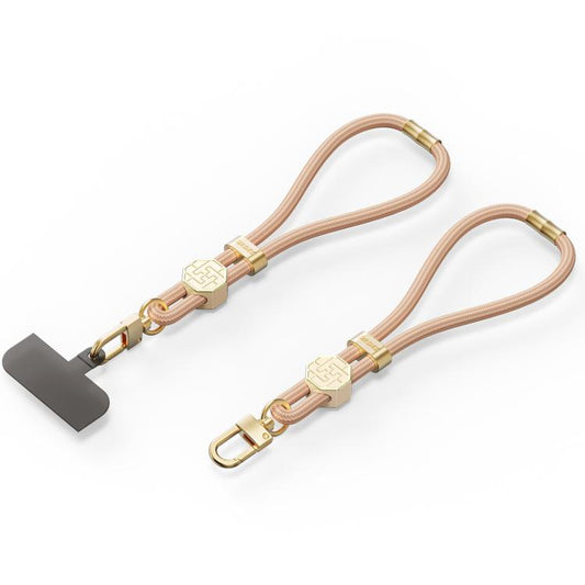 DUX DUCIS Garden Series Swastika Pattern Adjustable Short Phone Lanyard(Amber Color) - Lanyards & Wrist Straps by DUX DUCIS | Online Shopping UK | buy2fix