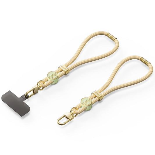 DUX DUCIS Garden Series Tile Pattern Adjustable Short Phone Lanyard(Glaze Yellow) - Lanyards & Wrist Straps by DUX DUCIS | Online Shopping UK | buy2fix