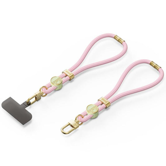 DUX DUCIS Garden Series Tile Pattern Adjustable Short Phone Lanyard(Light Pink) - Lanyards & Wrist Straps by DUX DUCIS | Online Shopping UK | buy2fix