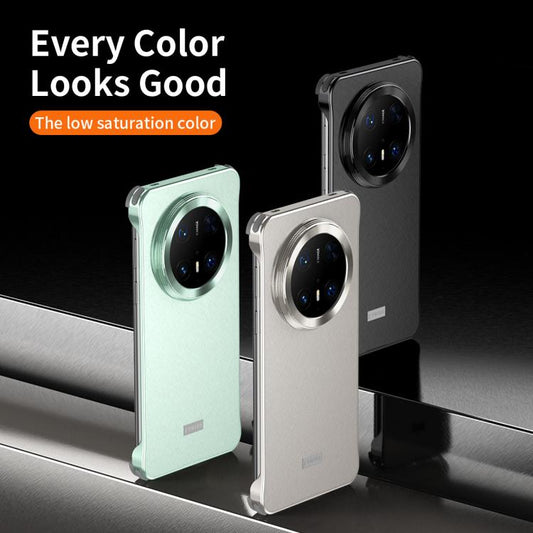 For Huawei Mate 60 Micro Frosted Metal Phone Case(Black) - Huawei Cases by buy2fix | Online Shopping UK | buy2fix