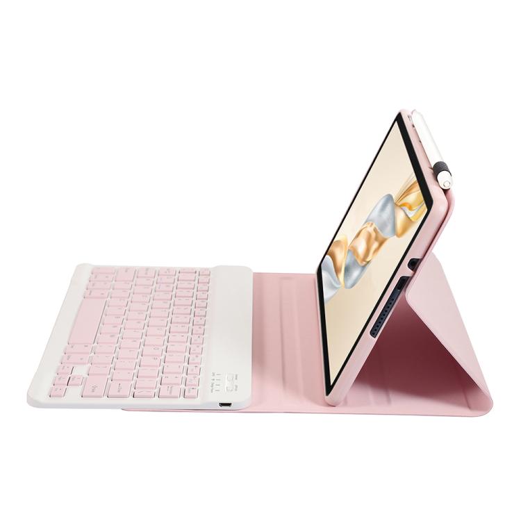 For Honor Pad X9 Pro 11.5 AH28 Ultra-thin Detachable Bluetooth Keyboard Leather Tablet Case(Pink White) - Others Keyboard by buy2fix | Online Shopping UK | buy2fix