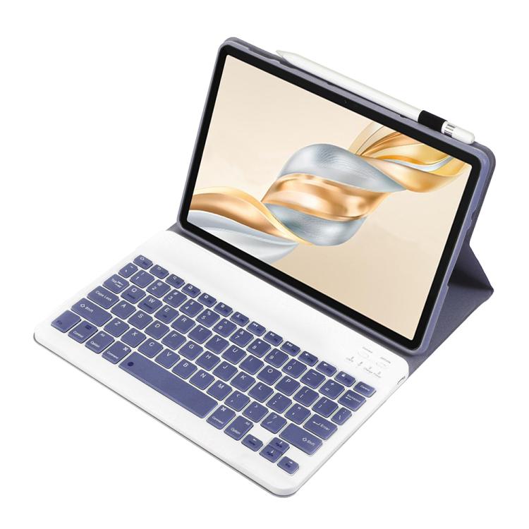 For Honor Pad X9 Pro 11.5 AH28 Ultra-thin Detachable Bluetooth Keyboard Leather Tablet Case(Lavender White) - Others Keyboard by buy2fix | Online Shopping UK | buy2fix