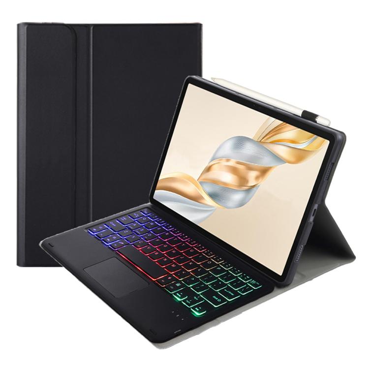 For Honor Pad X9 Pro 11.5 AH28-AS Ultra-thin Detachable Backlight Bluetooth Keyboard Leather Tablet Case with Touchpad(Black) - Others Keyboard by buy2fix | Online Shopping UK | buy2fix
