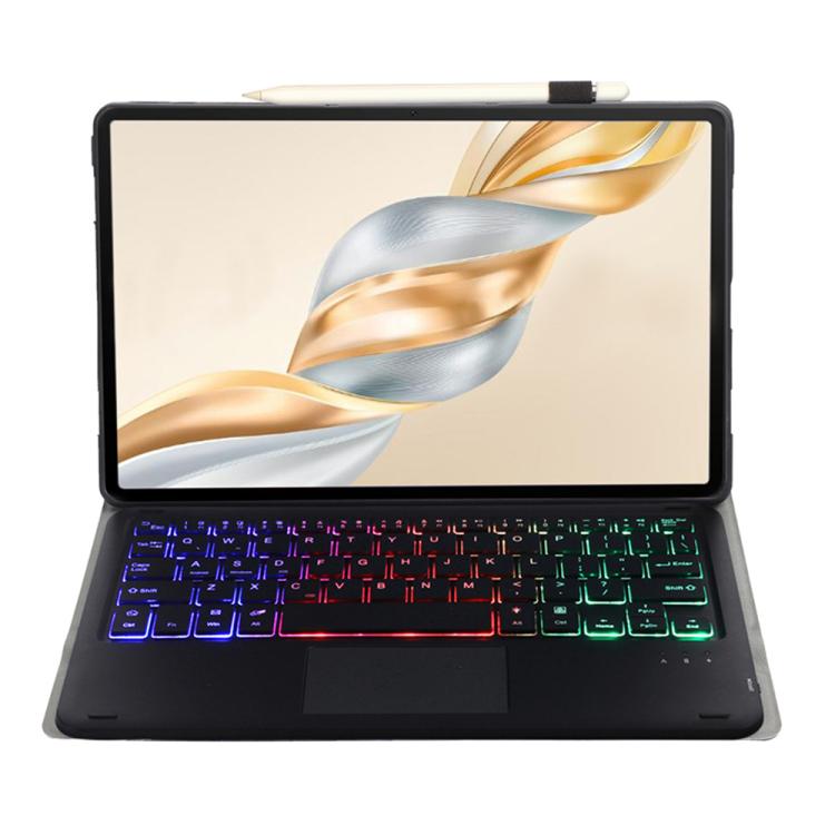 For Honor Pad X9 Pro 11.5 AH28-AS Ultra-thin Detachable Backlight Bluetooth Keyboard Leather Tablet Case with Touchpad(Black) - Others Keyboard by buy2fix | Online Shopping UK | buy2fix