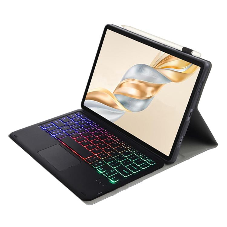 For Honor Pad X9 Pro 11.5 AH28-AS Ultra-thin Detachable Backlight Bluetooth Keyboard Leather Tablet Case with Touchpad(Black) - Others Keyboard by buy2fix | Online Shopping UK | buy2fix