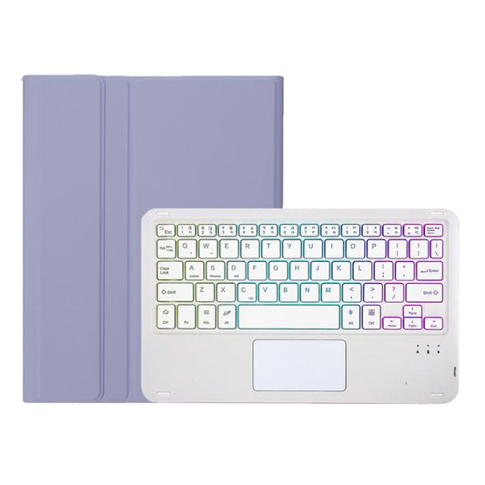 For Honor Pad X9 Pro 11.5 AH28-AS Ultra-thin Detachable Backlight Bluetooth Keyboard Leather Tablet Case with Touchpad(Lavender White) - Huawei Keyboard by buy2fix | Online Shopping UK | buy2fix