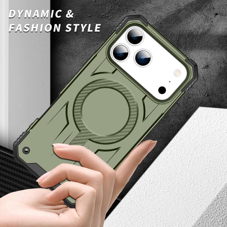 For iPhone 17 Pro Max Straship MagSafe TPU Hybrid PC Phone Case(Army Green) - iPhone 17 Pro Max Cases by buy2fix | Online Shopping UK | buy2fix