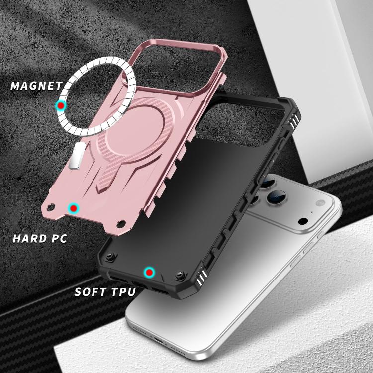 For iPhone 17 Pro Max Straship MagSafe TPU Hybrid PC Phone Case(Rose Gold) - iPhone 17 Pro Max Cases by buy2fix | Online Shopping UK | buy2fix