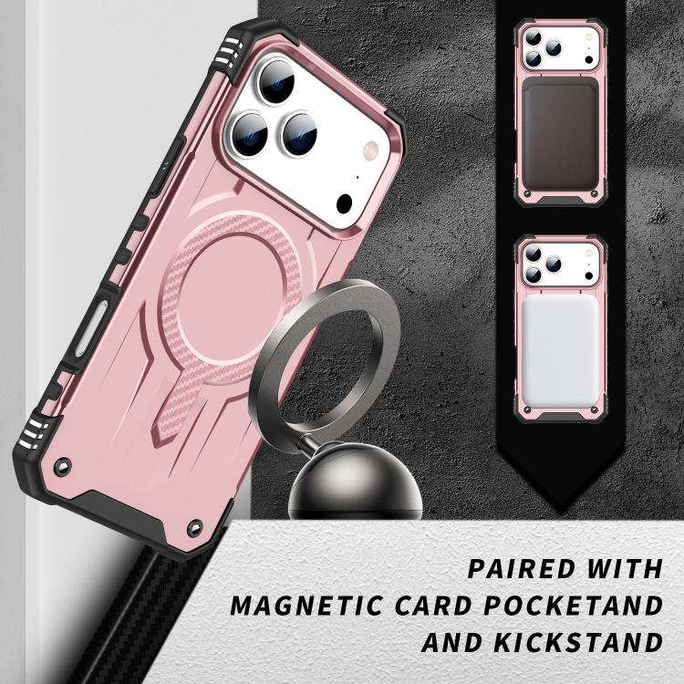 For iPhone 17 Pro Max Straship MagSafe TPU Hybrid PC Phone Case(Rose Gold) - iPhone 17 Pro Max Cases by buy2fix | Online Shopping UK | buy2fix