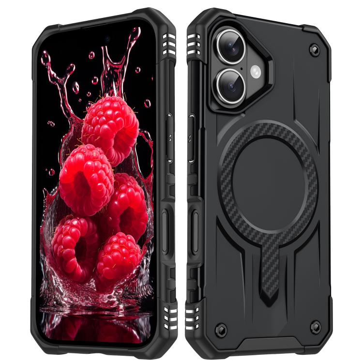 For iPhone 17 Straship MagSafe TPU Hybrid PC Phone Case(Black) - iPhone 17 Cases by buy2fix | Online Shopping UK | buy2fix