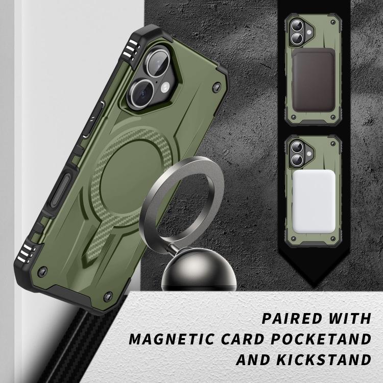 For iPhone 17 Straship MagSafe TPU Hybrid PC Phone Case(Army Green) - iPhone 17 Cases by buy2fix | Online Shopping UK | buy2fix