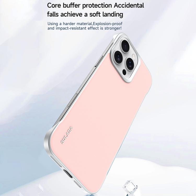 For iPhone 16 Pro SULADA Skin Feel Liquid Leather Shockproof Phone Case(Black) - iPhone 16 Pro Cases by SULADA | Online Shopping UK | buy2fix