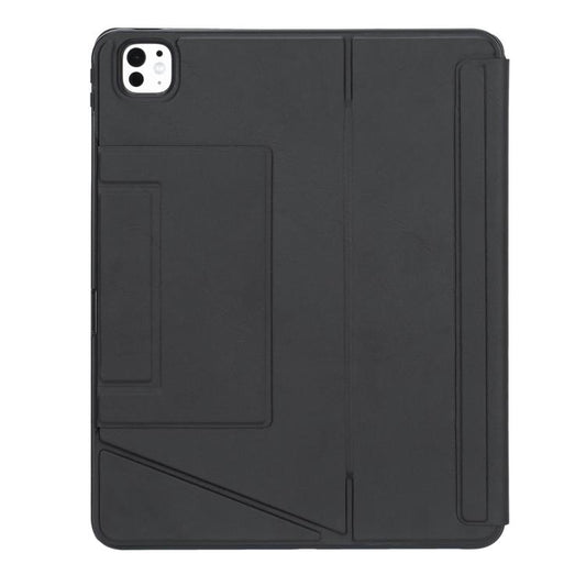 For iPad Air 13 2025 / 2024 / iPad Pro 12.9 Holder Floating Detachable Backlight Keyboard Tablet Leather Case with Touchpad(Black) - For iPad Air by buy2fix | Online Shopping UK | buy2fix