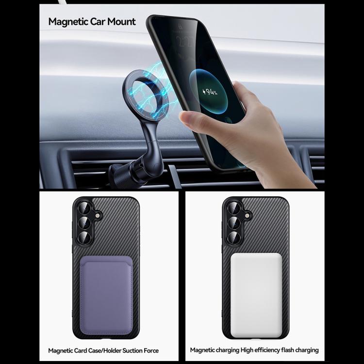 For Samsung Galaxy S25+ 5G SULADA 600D Kevlar Texture PC Shockproof Phone Case(Purple) - Galaxy S25+ 5G Cases by SULADA | Online Shopping UK | buy2fix