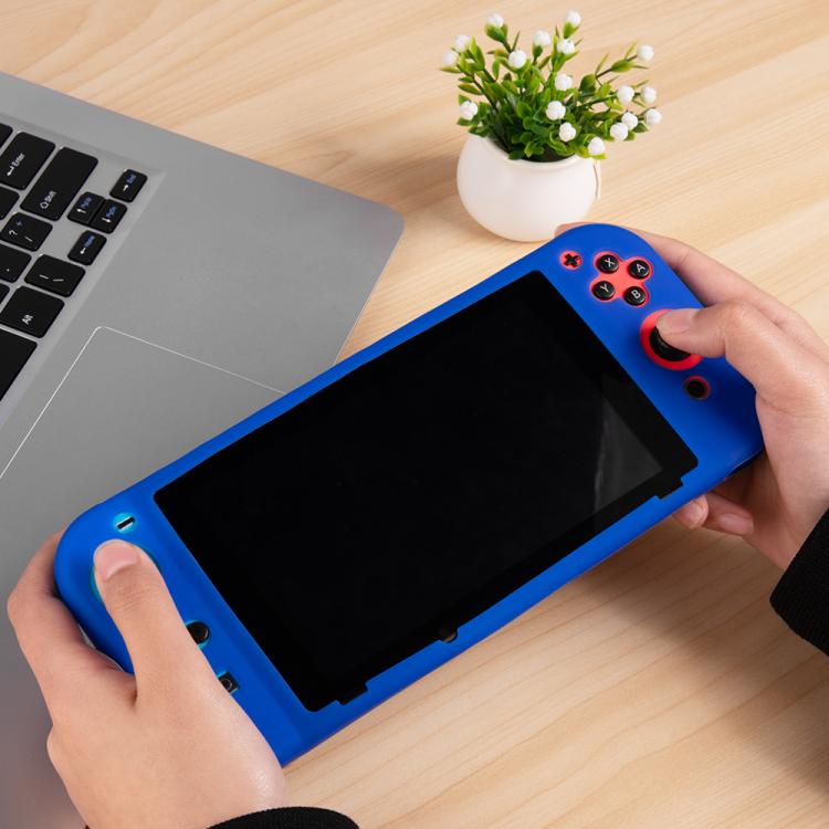 For Nintendo Switch Game Console Solid Color Silicone Full Protective Case(Transparent) - Cases by buy2fix | Online Shopping UK | buy2fix