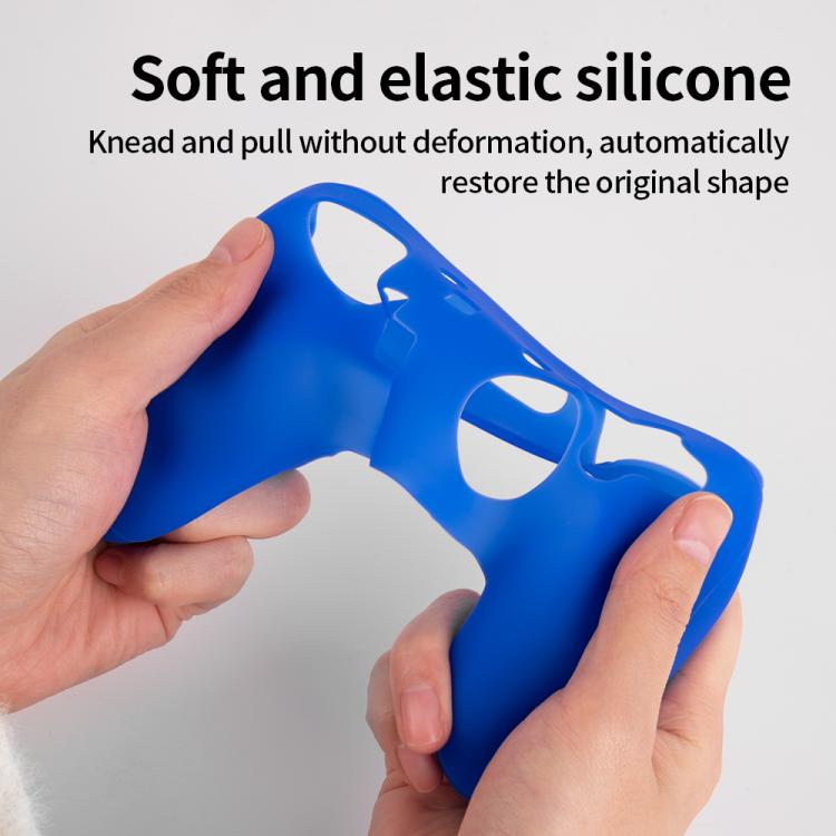 For Nintendo Switch Pro Game Handle Solid Color Silicone Protective Cover(Purple) - Cases by buy2fix | Online Shopping UK | buy2fix