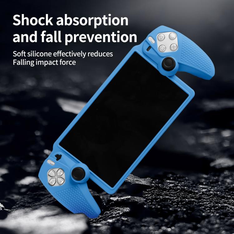 For Sony PlayStation Portal Handheld Game Console Silicone Protective Cover(White) - Cases by buy2fix | Online Shopping UK | buy2fix