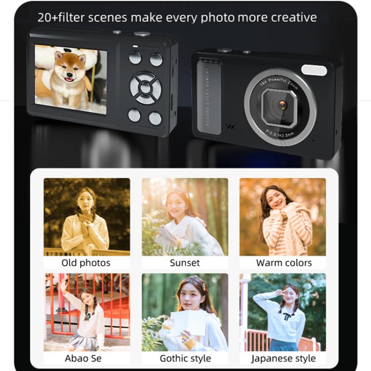 DC15 2.4 inch 18X Digital Zoom Camera 4K HD Video 64MP Shooting(Green) - Children Cameras by buy2fix | Online Shopping UK | buy2fix