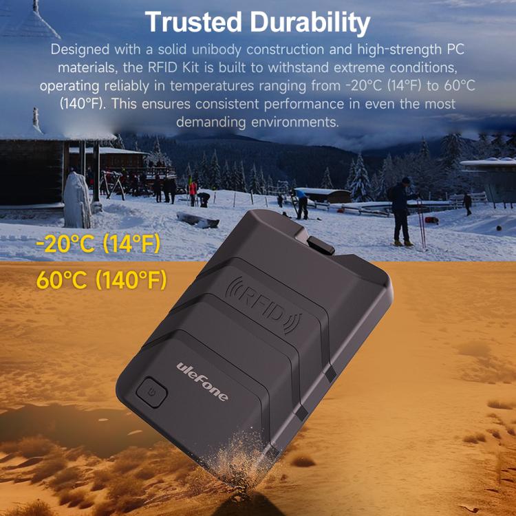 Ulefone Bluetooth 5.2 Portable UHF RFID Tag Reader(Black) - Others Accessories by Ulefone | Online Shopping UK | buy2fix