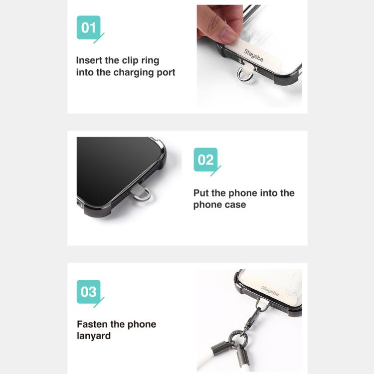 DUX DUCIS Stoyobe Nylon Cloth Phone Strap Adapter(Dark Grey) - Lanyards & Wrist Straps by DUX DUCIS | Online Shopping UK | buy2fix