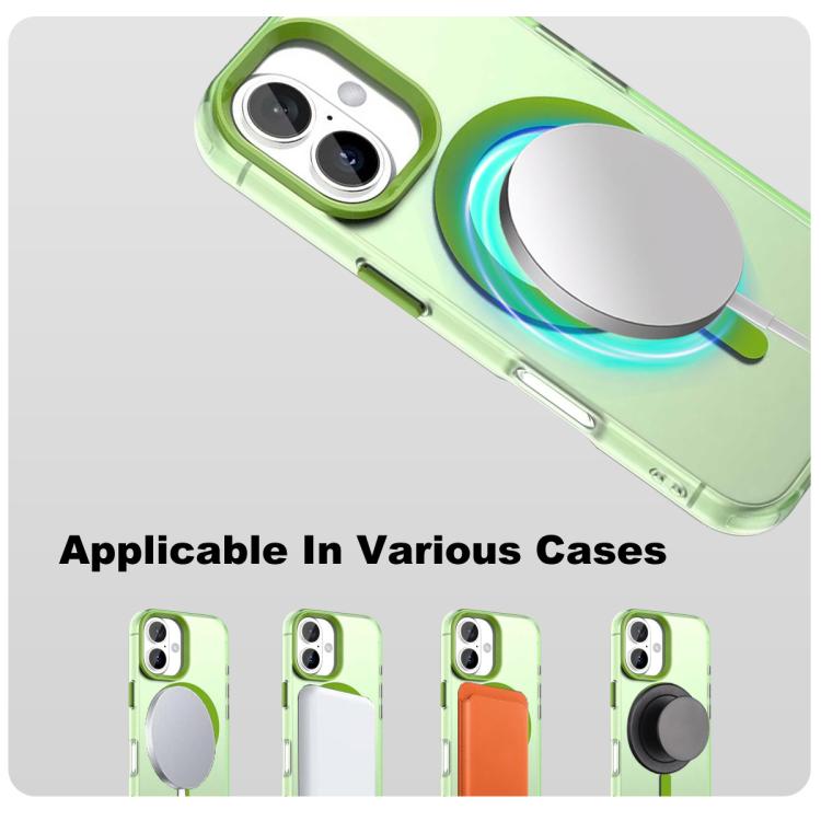 For iPhone 16 Plus IMAK Candy Series Shockproof MagSafe Phone Case(Green) - iPhone 16 Plus Cases by imak | Online Shopping UK | buy2fix