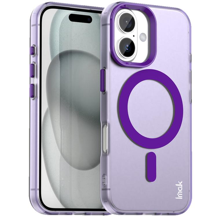 For iPhone 17 IMAK Candy Series Shockproof MagSafe Phone Case(Purple) - iPhone 17 Cases by imak | Online Shopping UK | buy2fix