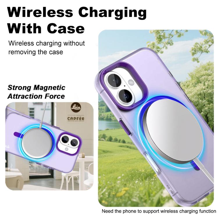 For iPhone 17 IMAK Candy Series Shockproof MagSafe Phone Case(Purple) - iPhone 17 Cases by imak | Online Shopping UK | buy2fix