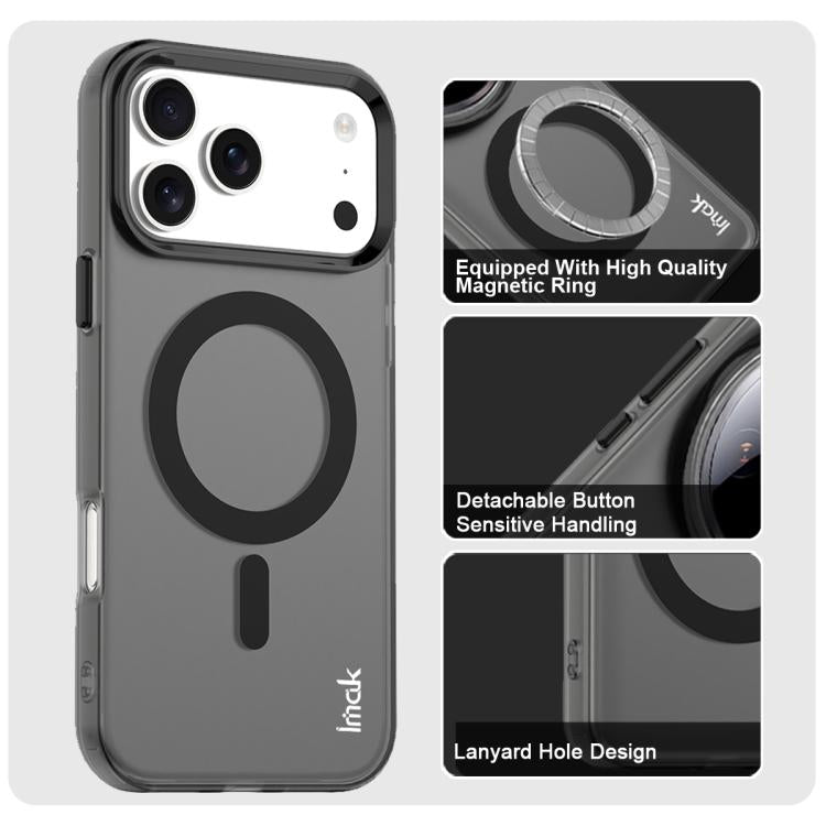 For iPhone 17 Pro IMAK Candy Series Shockproof MagSafe Phone Case(Black) - iPhone 17 Pro Cases by imak | Online Shopping UK | buy2fix