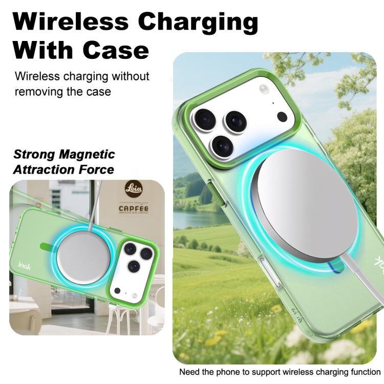 For iPhone 17 Pro IMAK Candy Series Shockproof MagSafe Phone Case(Green) - iPhone 17 Pro Cases by imak | Online Shopping UK | buy2fix