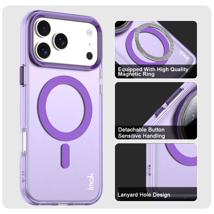 For iPhone 17 Pro Max IMAK Candy Series Shockproof MagSafe Phone Case(Purple) - iPhone 17 Pro Max Cases by imak | Online Shopping UK | buy2fix