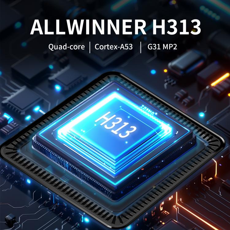 Q7 4K UHD Android 10 Smart TV Box with Remote Control, 2GB+8GB, Allwinner H313 Quad-Core(US Plug) - Others by buy2fix | Online Shopping UK | buy2fix