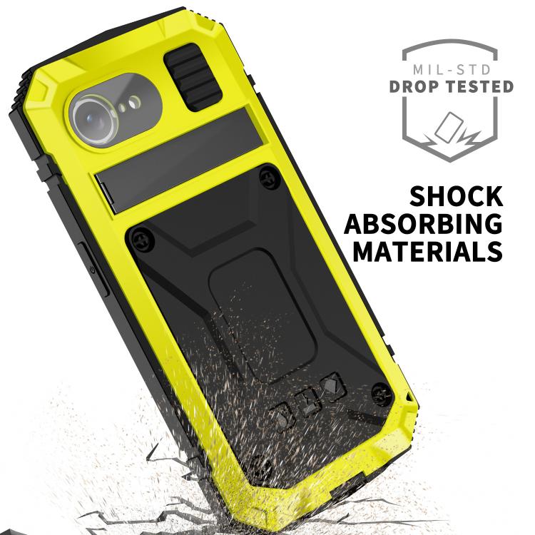 For iPhone 16e IP68 Waterproof Dustproof Shockproof Phone Case(Yellow) - iPhone 16e Cases by buy2fix | Online Shopping UK | buy2fix