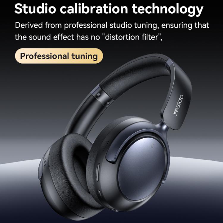 Yesido EP07 Hybrid Dual-feed ANC Noise Reduction Bluetooth Headphones(Black) - Headset & Headphone by Yesido | Online Shopping UK | buy2fix