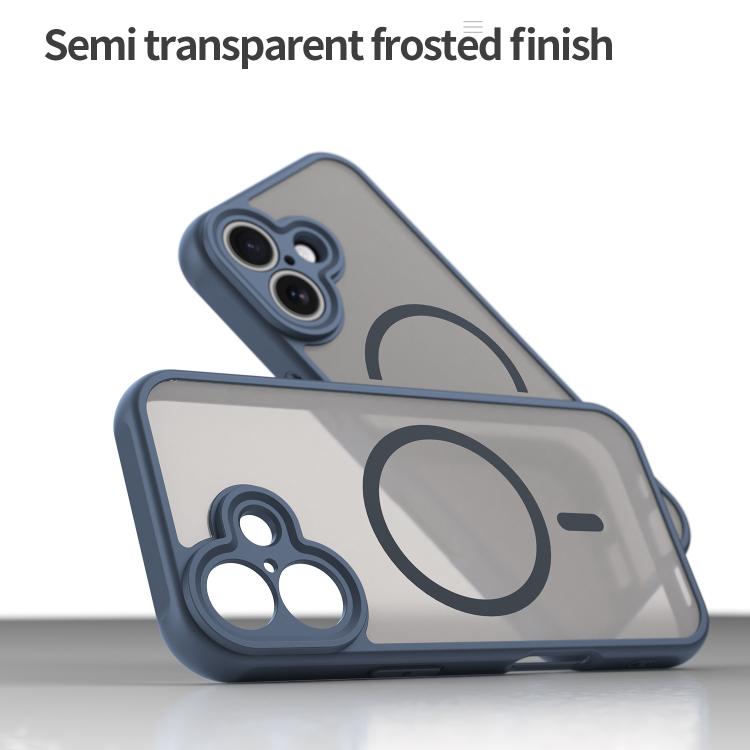 For iPhone 17 Fan Dun Series TPU Hybrid PC Frosted Magsafe Phone Case(Blue) - iPhone 17 Cases by buy2fix | Online Shopping UK | buy2fix