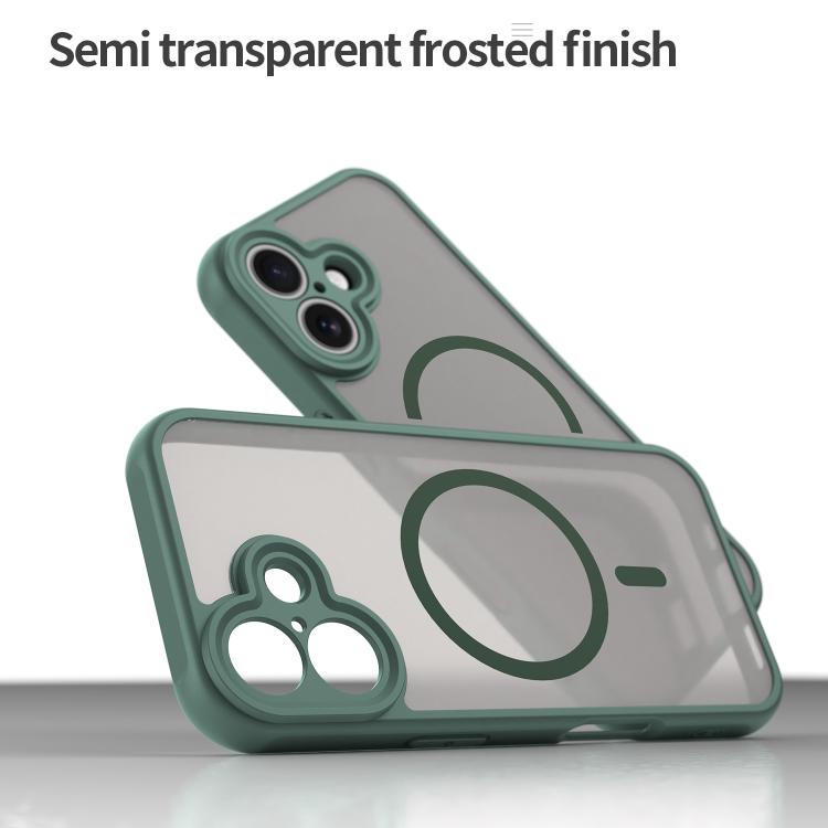 For iPhone 17 Fan Dun Series TPU Hybrid PC Frosted Magsafe Phone Case(Green) - iPhone 17 Cases by buy2fix | Online Shopping UK | buy2fix