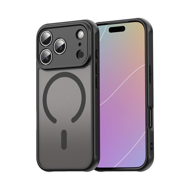 For iPhone 17 Pro Fan Dun Series TPU Hybrid PC Frosted Magsafe Phone Case(Black) - iPhone 17 Pro Cases by buy2fix | Online Shopping UK | buy2fix